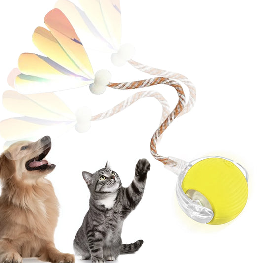 Automatic cat teasing ball, indoor cat self-entertainment artifact, dog & cat puzzle toy