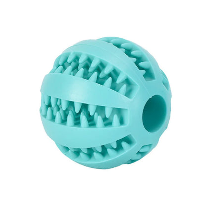 Dog Toy Ball Interactive Rubber Balls Tooth Cleaning Cats Pets Food Treat Feeder Silicone Balls Toy