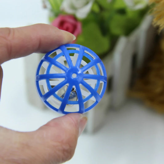 18Pcs Cat Toy Balls with Bell Cat Jingle Balls Toys Plastic Kitten Rattle Toy Kitten Chase