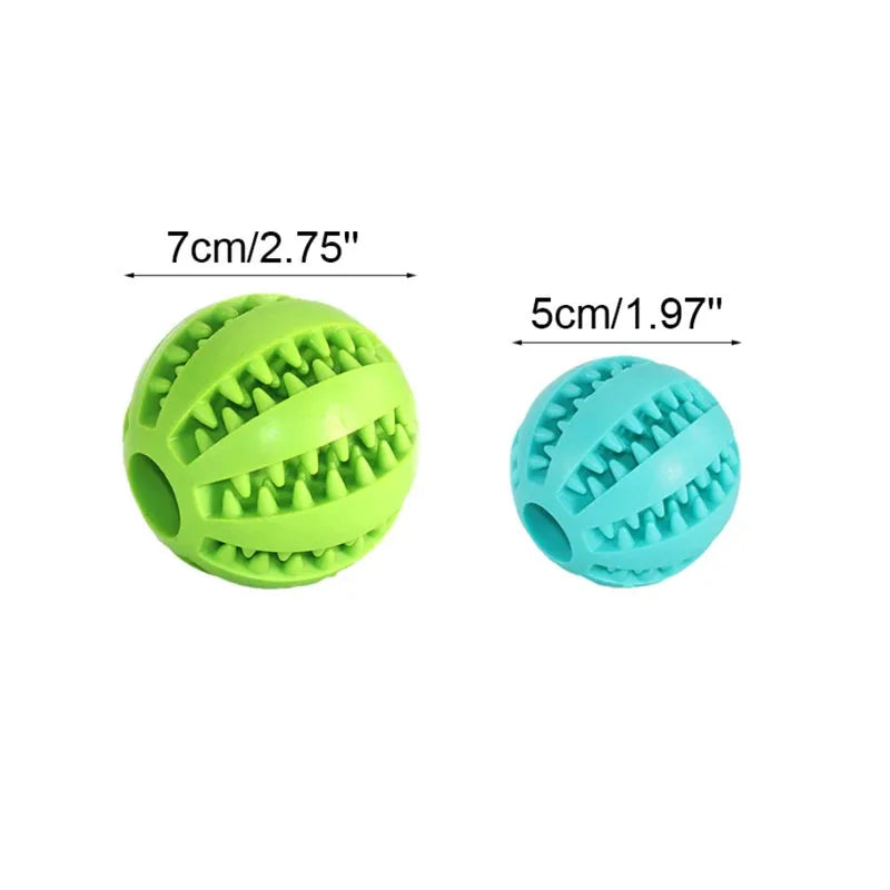 Dog Toy Ball Interactive Rubber Balls Tooth Cleaning Cats Pets Food Treat Feeder Silicone Balls Toy
