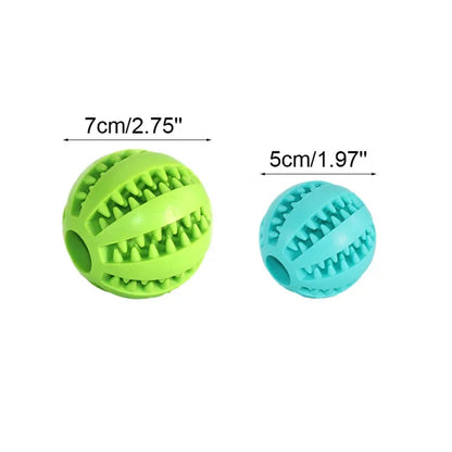Dog Toy Ball Interactive Rubber Balls Tooth Cleaning Cats Pets Food Treat Feeder Silicone Balls Toy