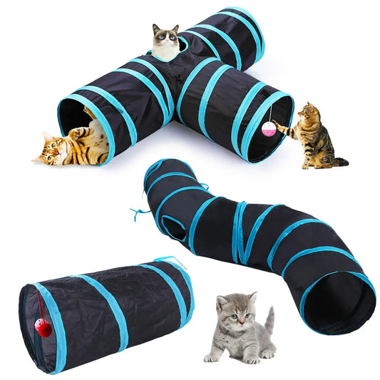 Cat Tunnel Foldable S T Y Pass Play Tunnel Breathable Drill Barrel for Indoor loud paper